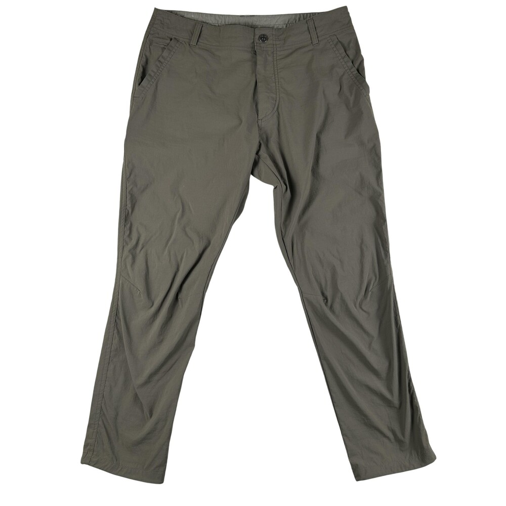 Kuhl Pants Mens 35x29 Slax Stretch Lightweight Hiking Outdoor Zip Pocket Khakis
